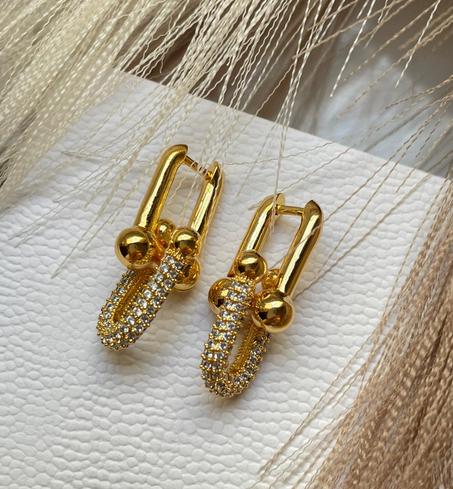 Boucles d’oreilles Tiffany & co avec strass en acier inoxydable