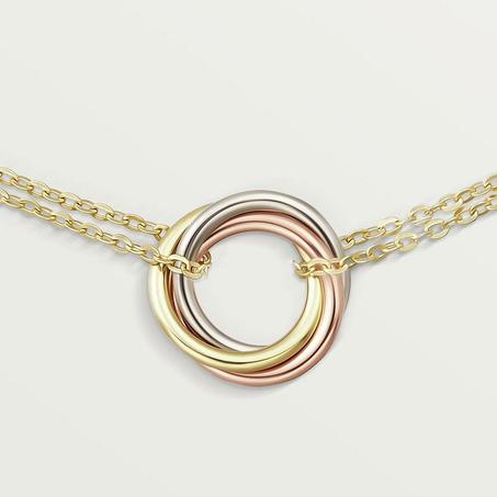 Gourmette CARTIER trinity en acier inoxydable