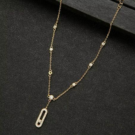 Collier femme doré MESSIKA en acier inoxydable