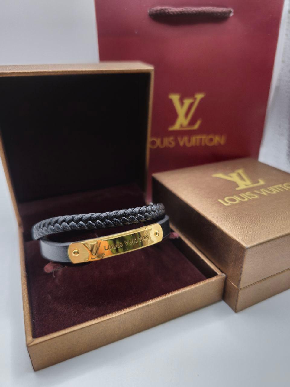 Bracelet  homme LOUIS VUITTON cuir avec packaging complet