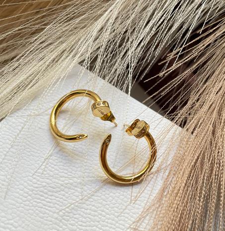 Boucles d'oreilles Cartier Clou strass en acier inoxydable
