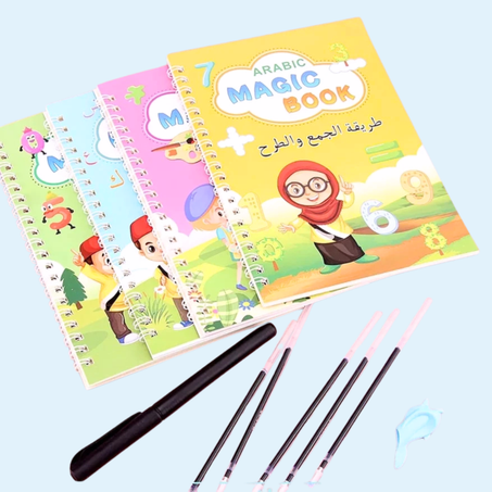 الكتاب السحري للأطفال لاكتساب مهارة الكتابة و الرسم بشكل متكرر