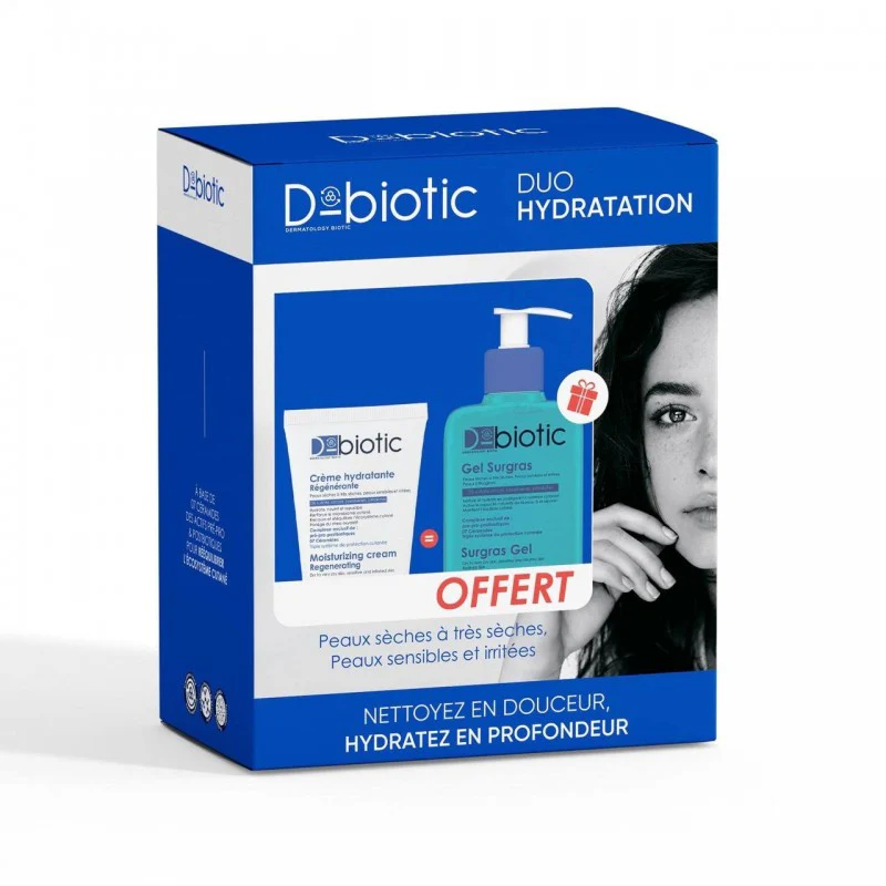 DBIOTIC PACK DUO HYDRATATION CREME HYDRATANTE 75ML + GEL SURGRAS 240ML OFFERT