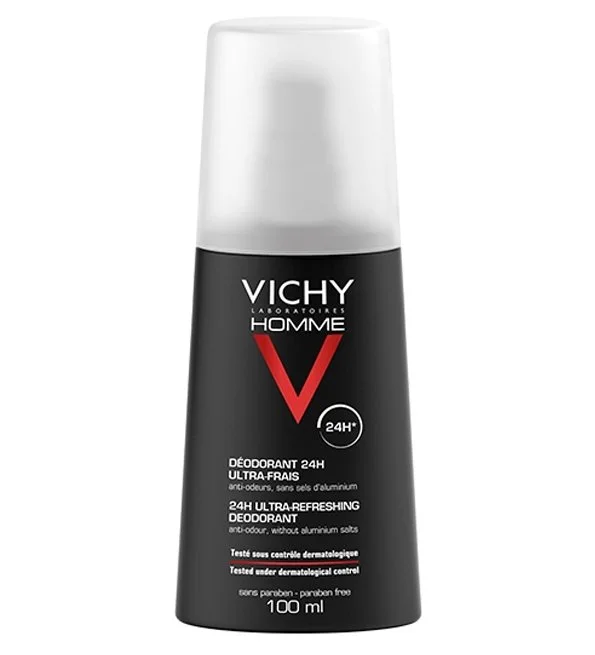 VICHY HOMME DEODORANT VAPORISATEUR ULTRA FRAIS 24H 100ML