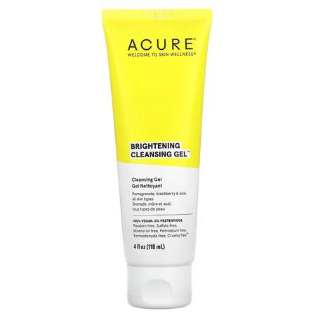 ACURE, Gel nettoyant illuminateur, 118 ml