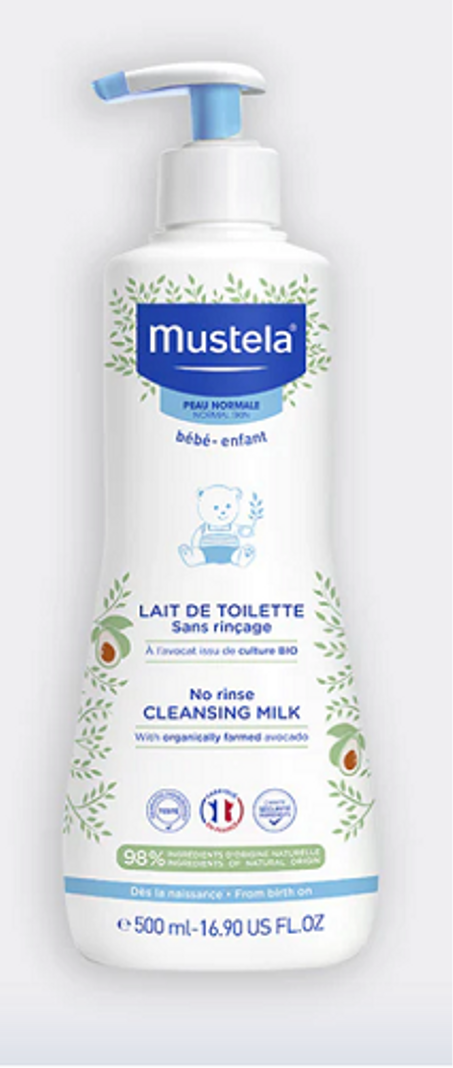 MUSTELA LAIT DE TOILETTE SANS RINCAGE A L'AVOCAT PEAU NORMALE 200ML