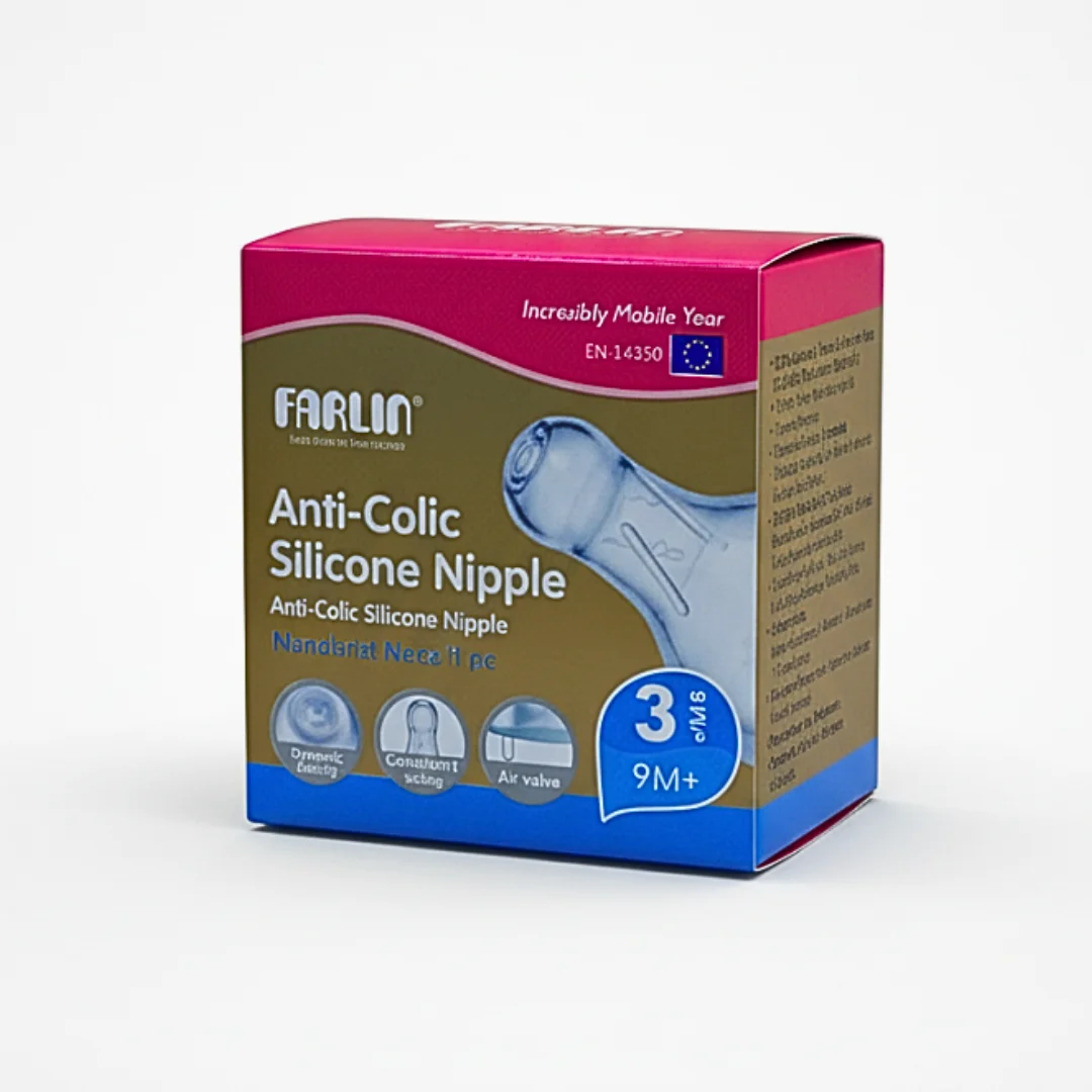 FARLIN TETINE ANTI-COLIQUE SILICONE REF H-1