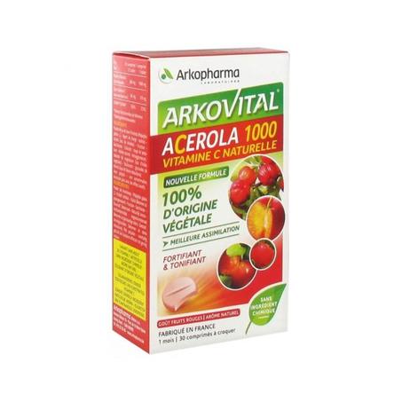 ARKOPHARMA VITAMINE C ACEROLA 1000 30 COMPRIMES