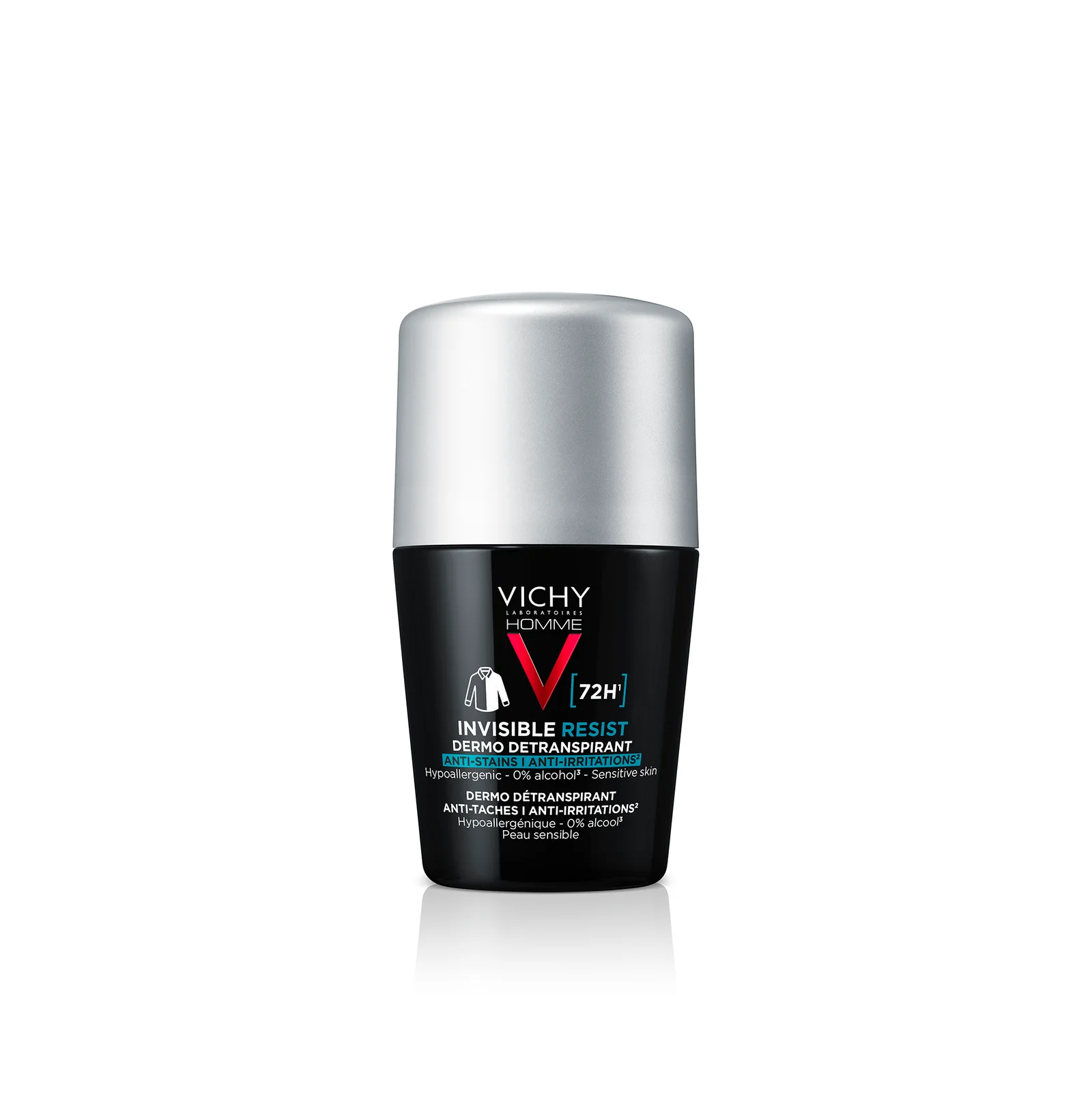 VICHY HOMME DETRANSPIRANT INVISIBLE ANTI-TRACES DETRANS RESIST 72H INVISIBLE 50ML