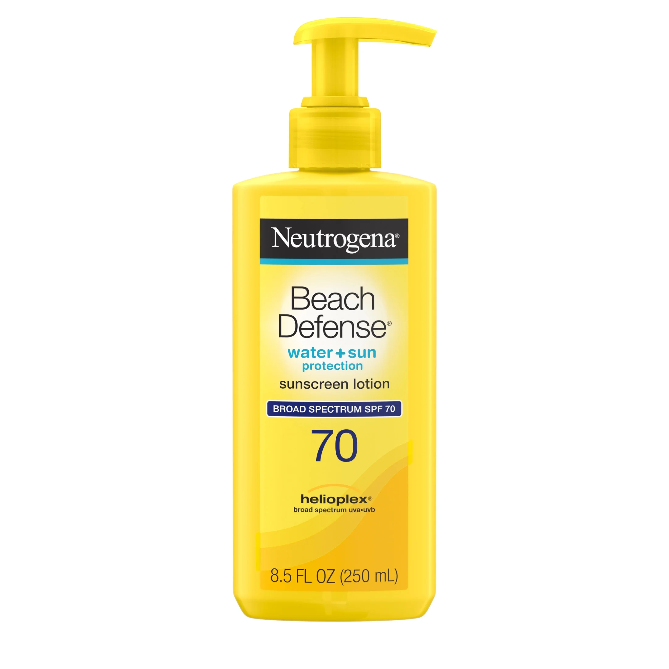 NEUTROGENA BEACH DEFENSE WATER+SUN PROTECTION SUNSCREEN LOTION SPF70 250ML