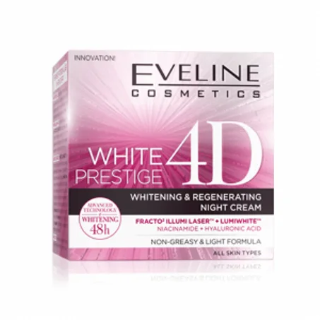 EVELINE WHITE PRESTIGE 4D crème blanchissante et régénérante nuit 50ml