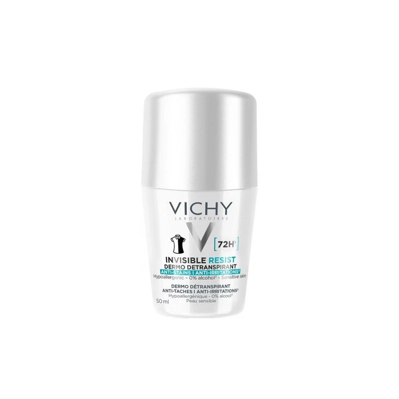 VICHY DEODORANT DERMO DETRANSPIRANT 72H INVISIBLE RESIST FEMME 50ML