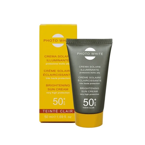 M&D PHOTO WHITE CREME SOLAIRE ECLAIRCISSANTE TEINTE CLAIR SPF50+ 50ML