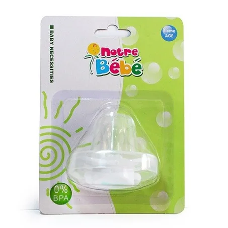 NOTRE BEBE SUCETTE ANATOMIQUE RONDE 2EME AGE BLANC REF NB022