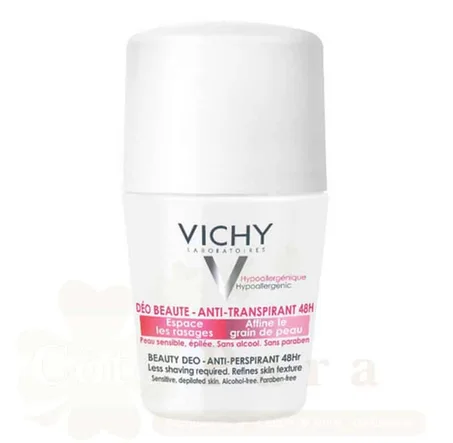 VICHY DEODORANT ANTI-TRANSPIRANT 48H ECLAIRCISSANT PEAU SENSIBLE EPILEE ROLL-ON 50ML