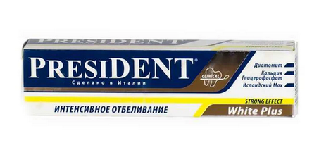 PRESIDENT DENTIFRICE WHITE PLUS 30ML
