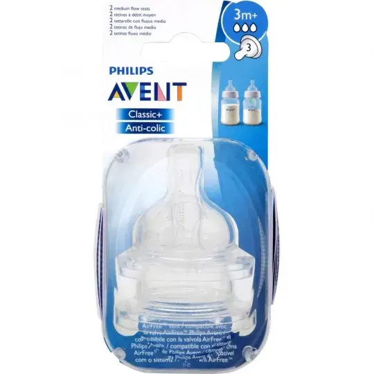 AVENT 2 TETINES +3MOIS CLASSIC B2 REF SCF633/27