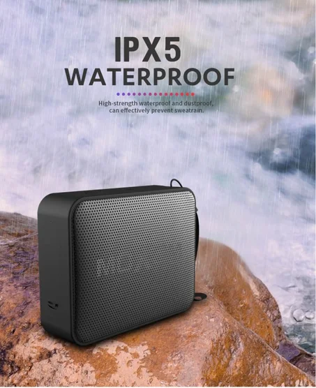 مكبر صوت MX-SK05 بلوتوث لاسلكي موكسوم مضخم صوت ستيريو مقاوم للماء IPX7 عالية الدقة MX-SK05 Waterproof Handsfree Wireless Bluetooth Smart Speaker