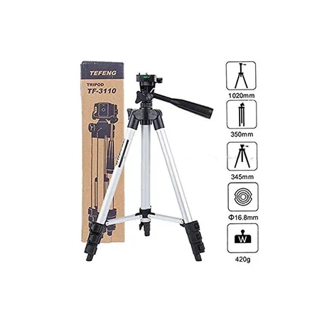 Tripod Stand 360 Degree 3110 Tripod  (Silver & Black, Supports Up to 1500 g)