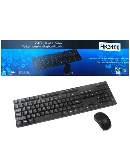 Combo clavier et souris Ultra-thin fashion Optical Keyboard & Mouse HK3100
