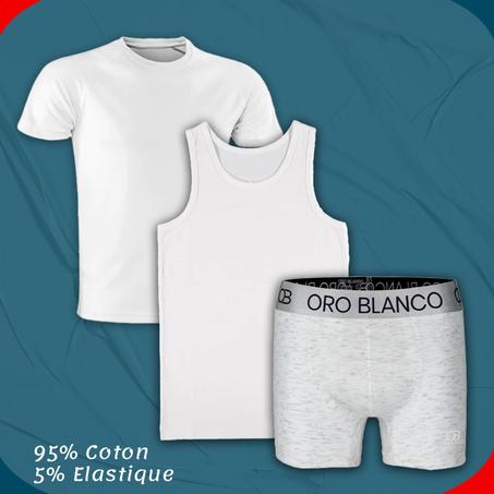 1 boxer 1 T-shirt 1 debardeur