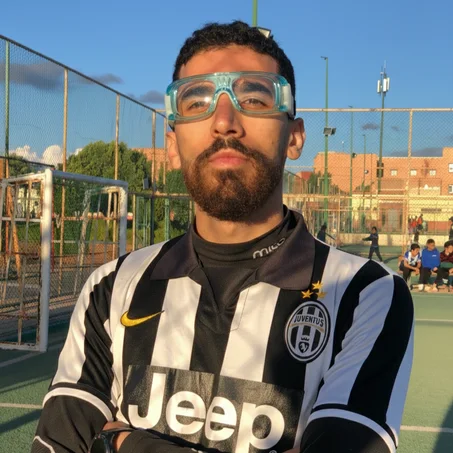 النظارات الرياضية المضادة للتصادمات اللون الأزرق