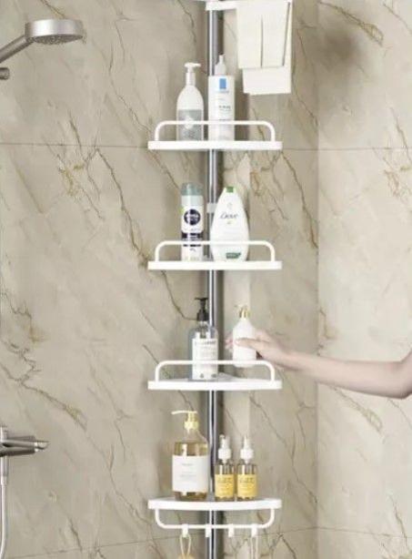 رف دش زاوية للحمام