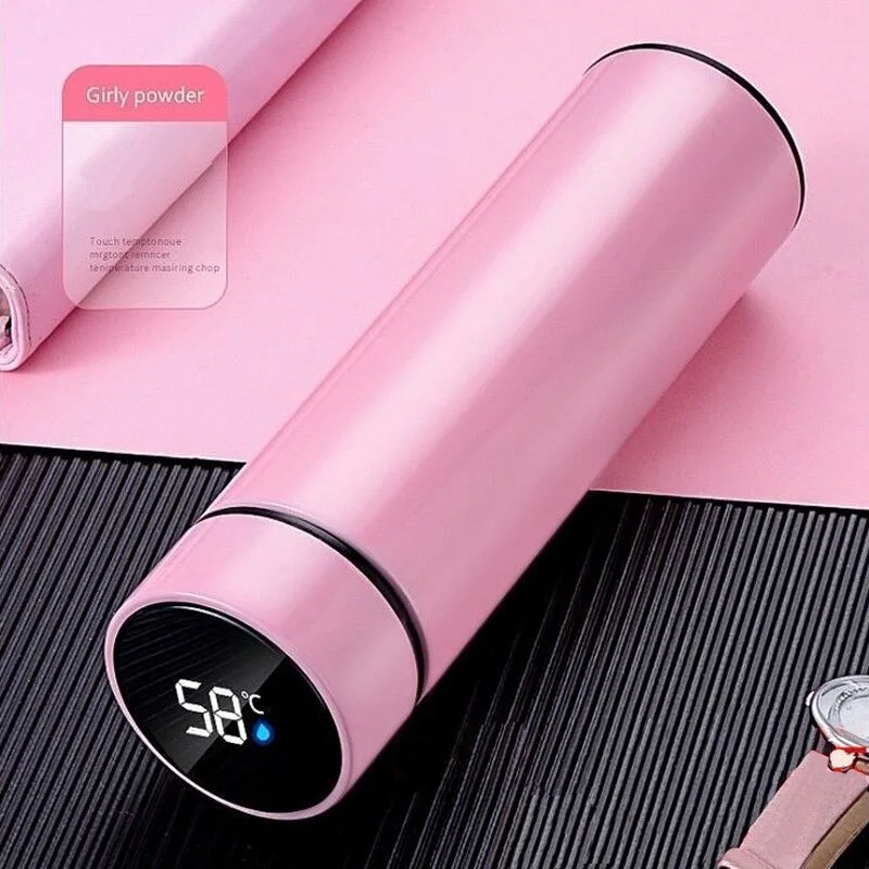 كوب حراري مع شاشة لدرجات الحرارة LCD