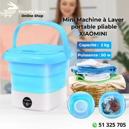 mini machine à laver pliable
