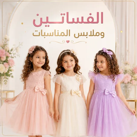 الفساتين وملابس المناسبات