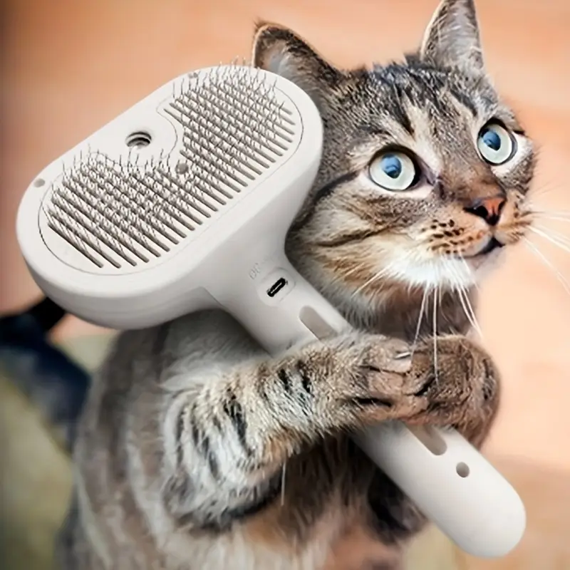 Brosse à Vapeur 3-en-1 pour Animaux – Nettoyage Rapide & Sans Douleur