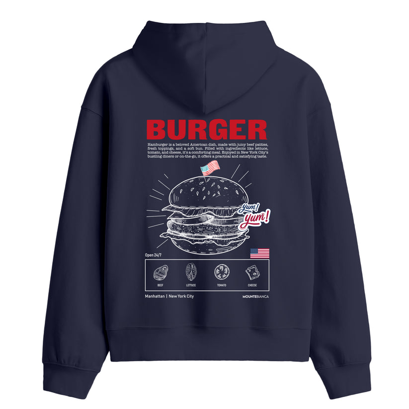 Burger - Premium Hoodie