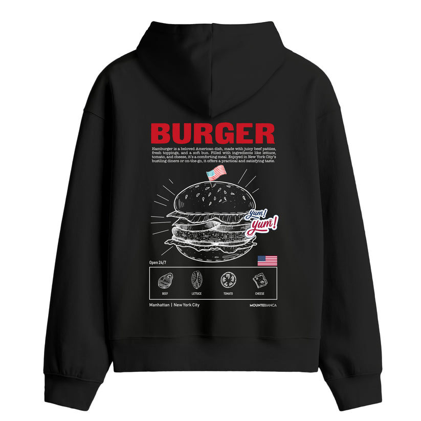 Burger - Premium Hoodie