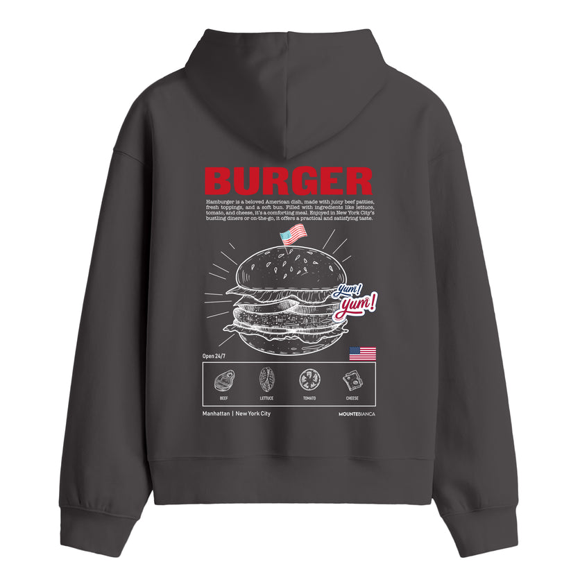 Burger - Premium Hoodie