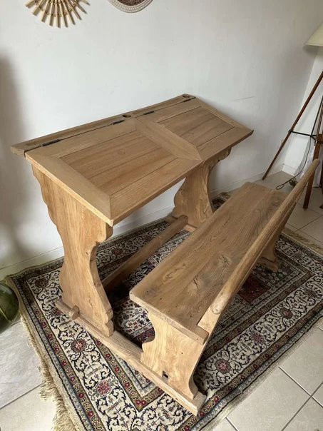 Flavien. Bureau écolier chêne massif VENDU