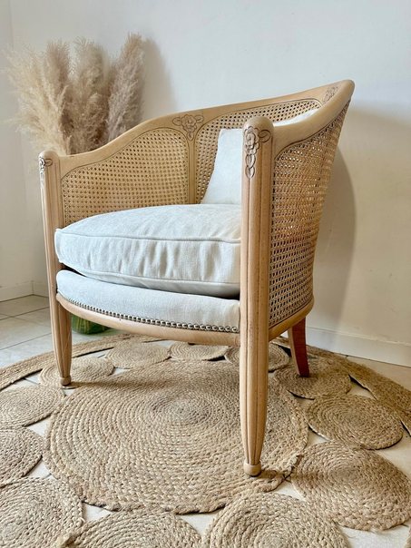 Fauteuil canné style art déco ❌Adopté❌