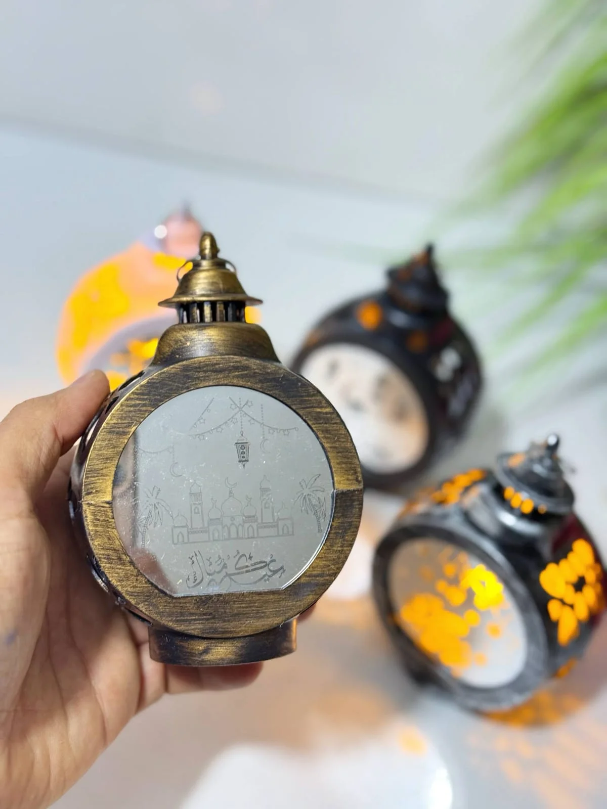 Lanterne LED décorative pour Ramadan,