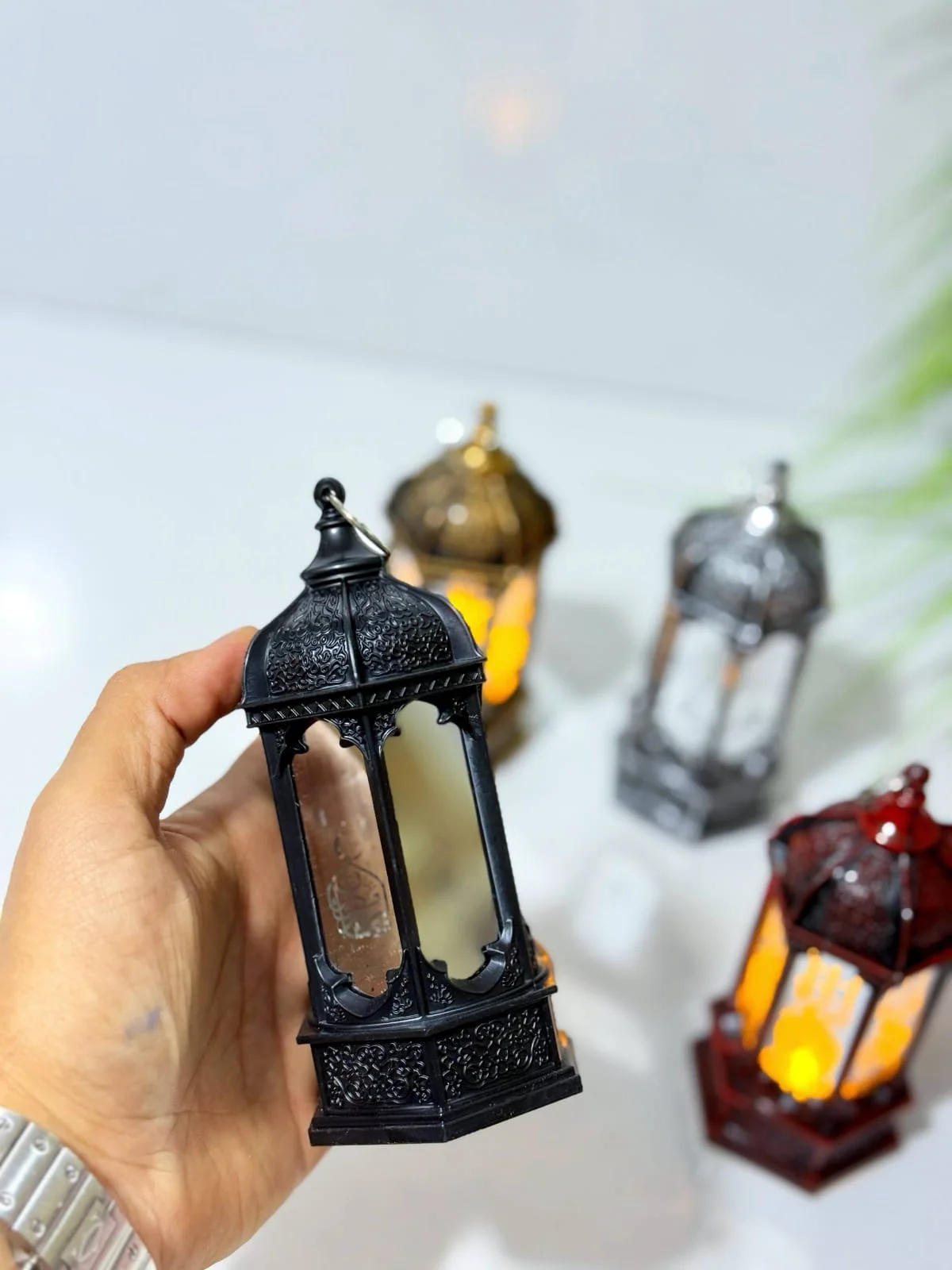 Lanterne LED décorative pour Ramadan