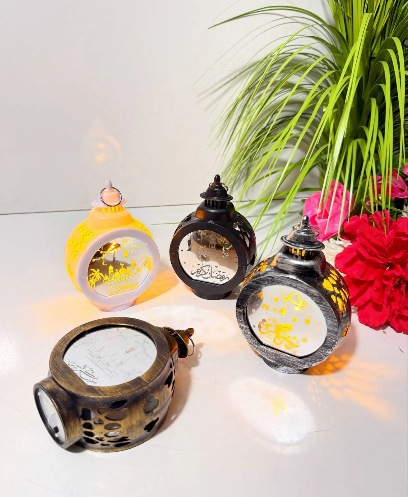 Lanterne LED décorative pour Ramadan,