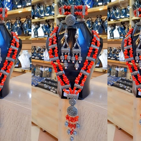 Parure kabyle "Mordjane n Thesseda" en acier inoxydable – Élégance et tradition