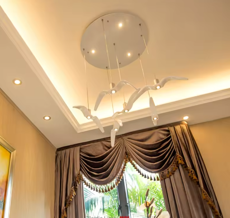 الشمال قلادة مصباح النورس تصميم Led الثريات لشريط/المطبخ الطيور الثريا السقف الإنارة تركيب المصابيح