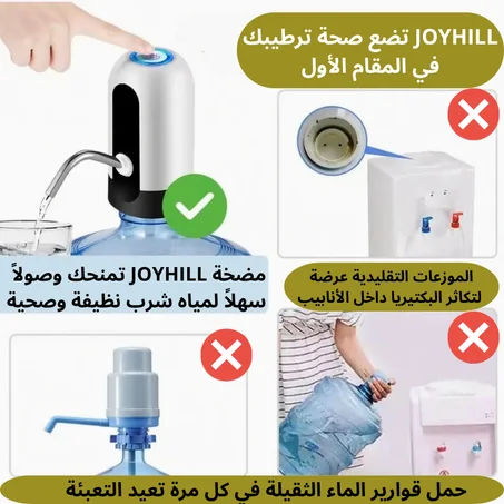 💧 مضخة مياه ذكية USB بضغطة زر