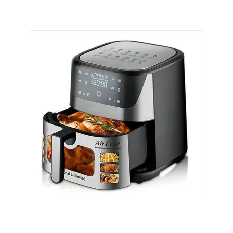 RAF Friteuse sans huile XXL ,ecran LCD tactile 10 litre 1700w, air fryer 8 programme
