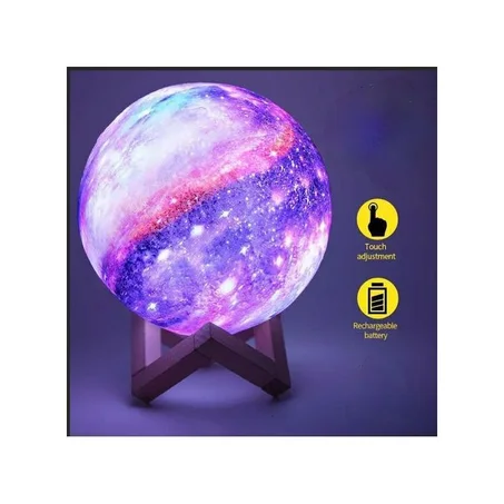 planète coloré avec plusieurs couleurs , 3D Moon Lamp Night Light