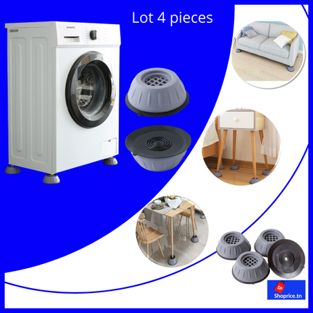 Lots de 4 patin anti vibration pour machine à laver