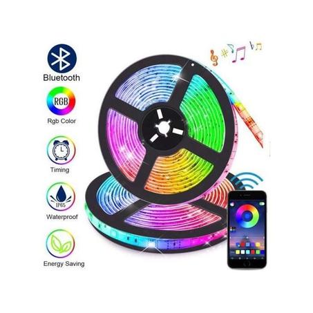 Bande lumineuse LED,5M, DC 5V USB, contrôle Bluetooth, rétro-éclairage TV