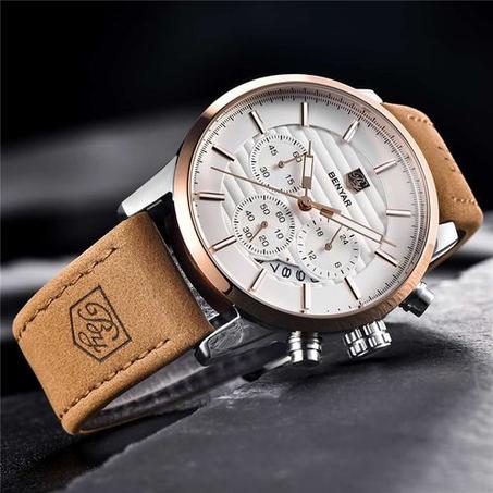 Benyar Montre Top marque nouvelle collection décontractée homme chronographe ORIGINAL