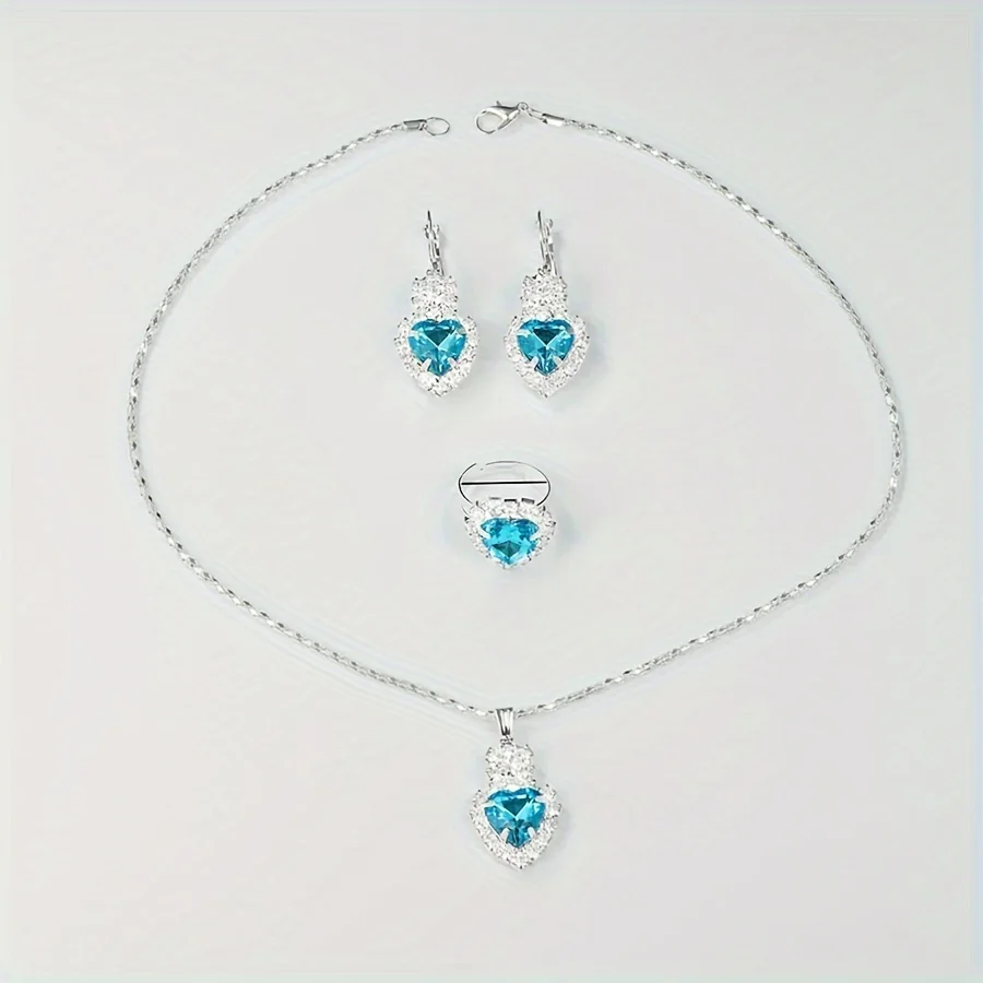 Aurora Blue Luxury Jewelry & Watch Set