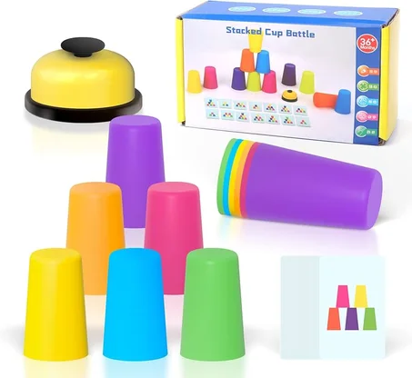 أكواب الترتيب مع الجرس