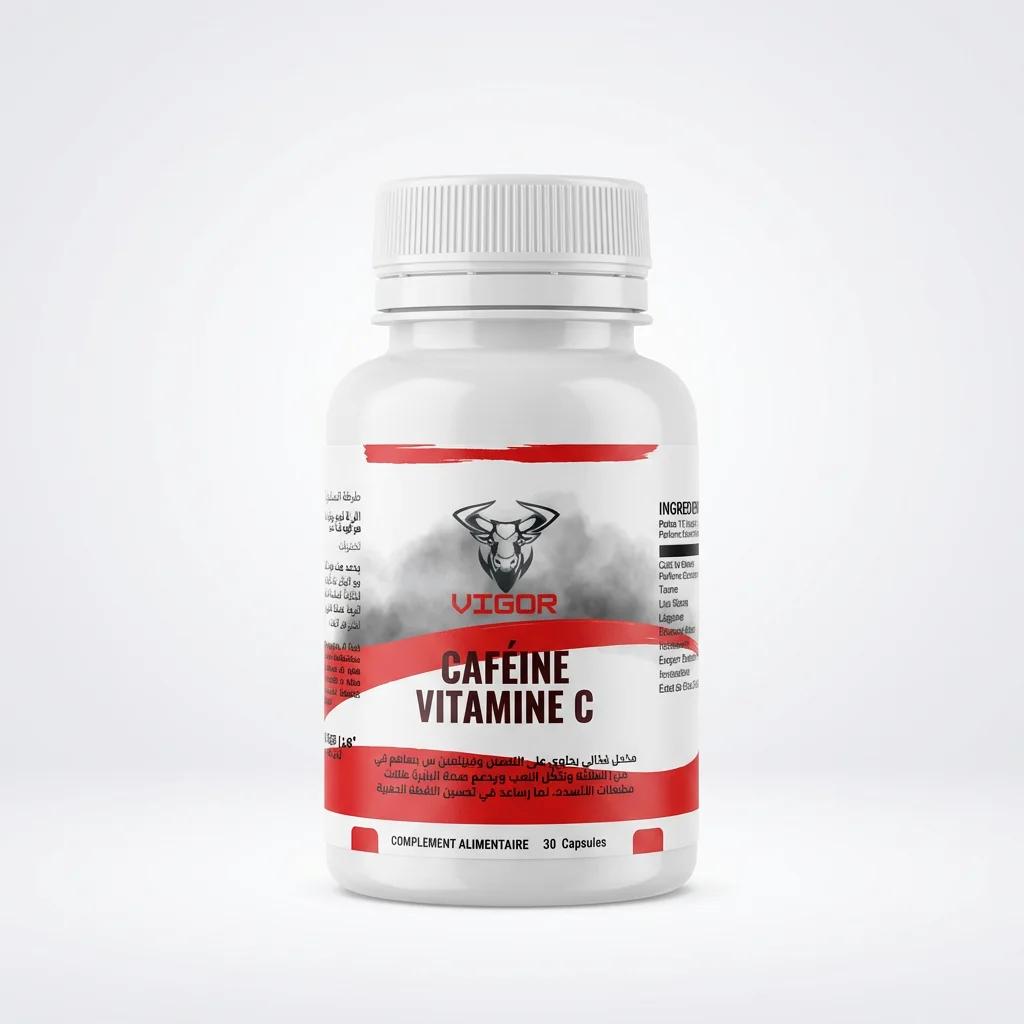 Caféine & Vitamine C كافيين مع فيتامين س 30 كبسولة
